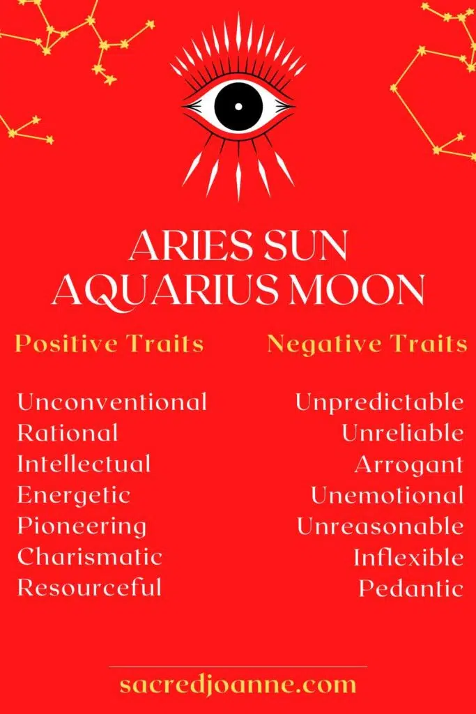 aries sun aquarius moon traits
