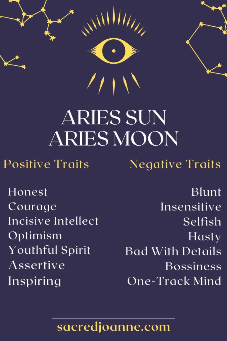 Aries Sun Aries Moon: Reckless Confidence - Sacred Joanne