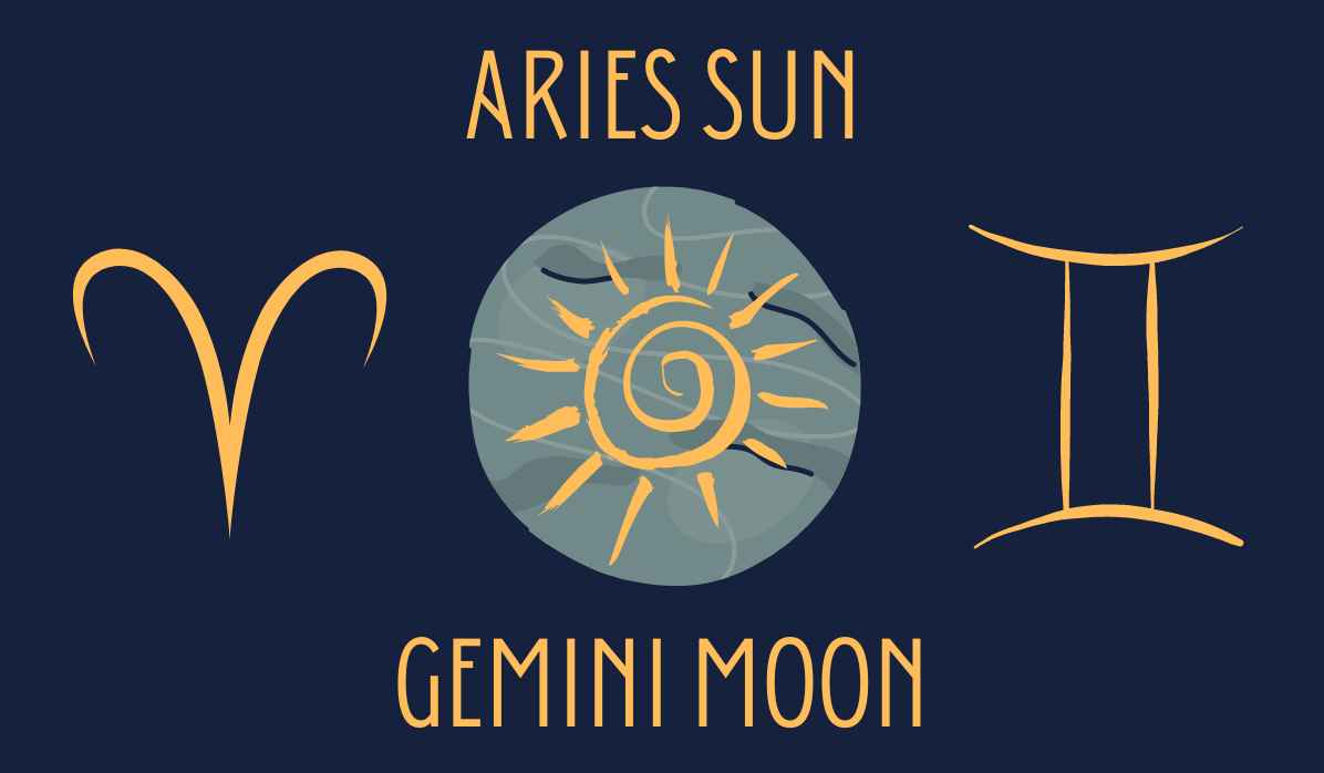 aries sun gemini moon graphic