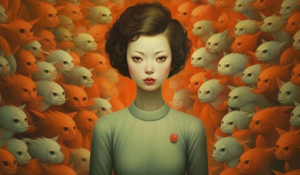 intp-leo-woman-surrounded-by-fish