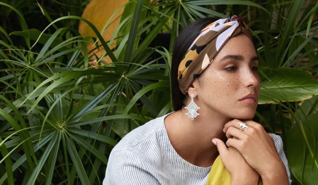 cancer sun pisces moon woman with her plants