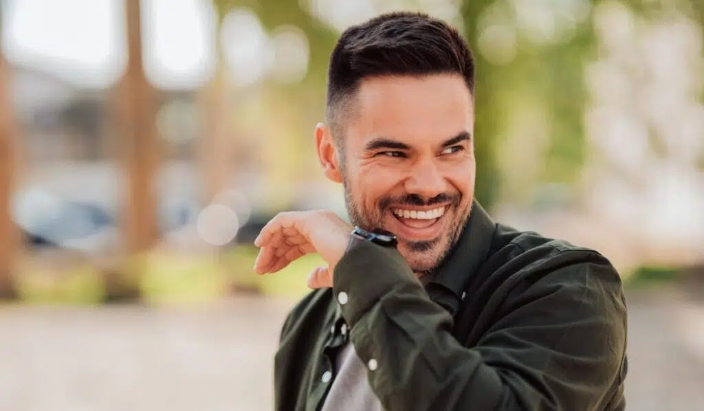 cancer sun virgo moon man smiling