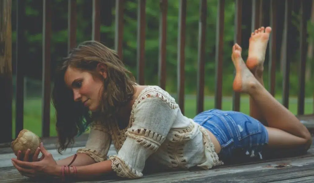 gemini sun gemini moon woman laying down