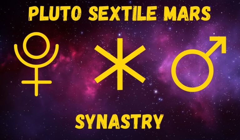 Pluto Sextile Mars Synastry: Love and Friendships Explained