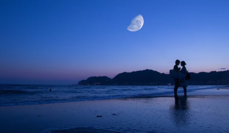 romantic couple on the beach