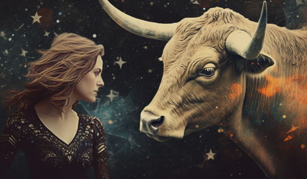 infp woman and a cow