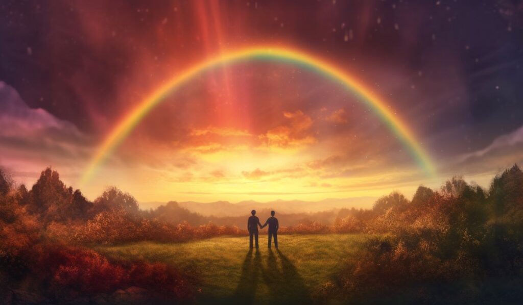 sun-conjunct-neptune-couple-rainbow