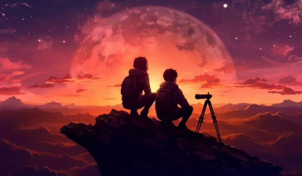 sun-conjunct-pluto-friends-illustration