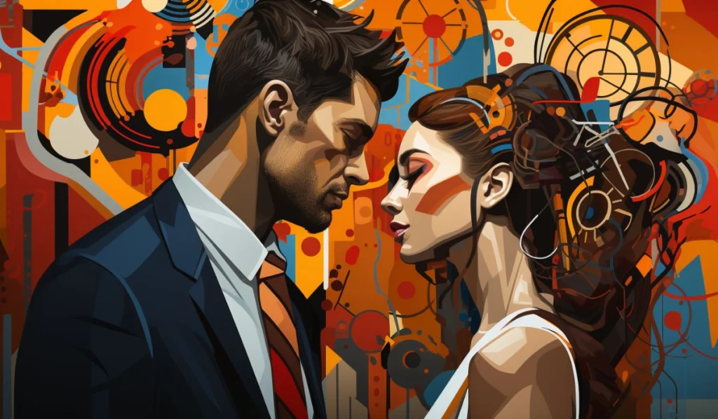 sag-sun-aquarius-moon-couple-illustration