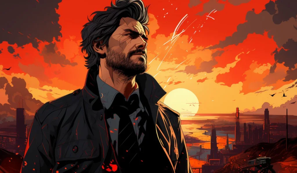 sag-sun-leo-moon-man-illustration