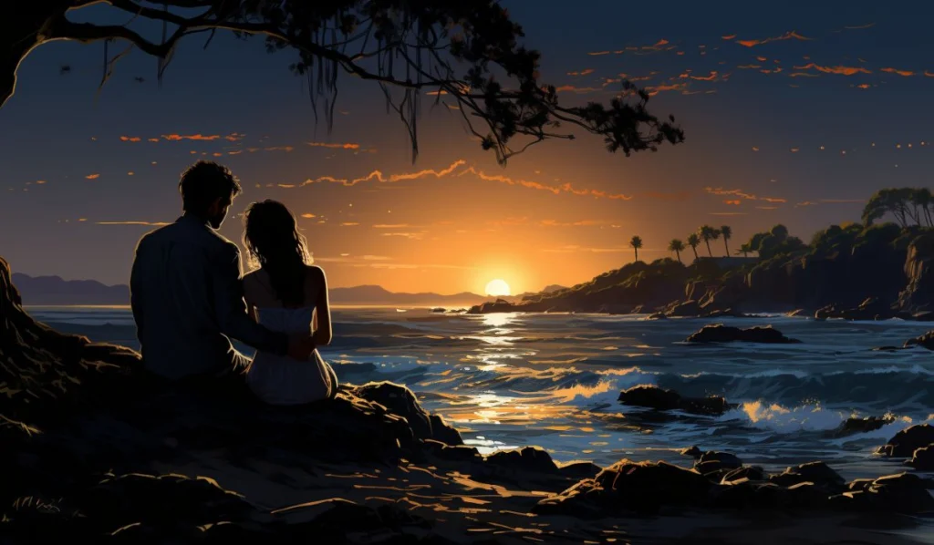 sag-sun-scorpio-moon-couple-illustration