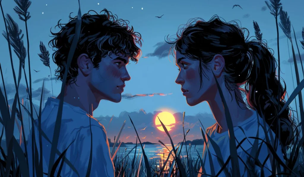 sun-Quincunx-chiron-couple-illustration