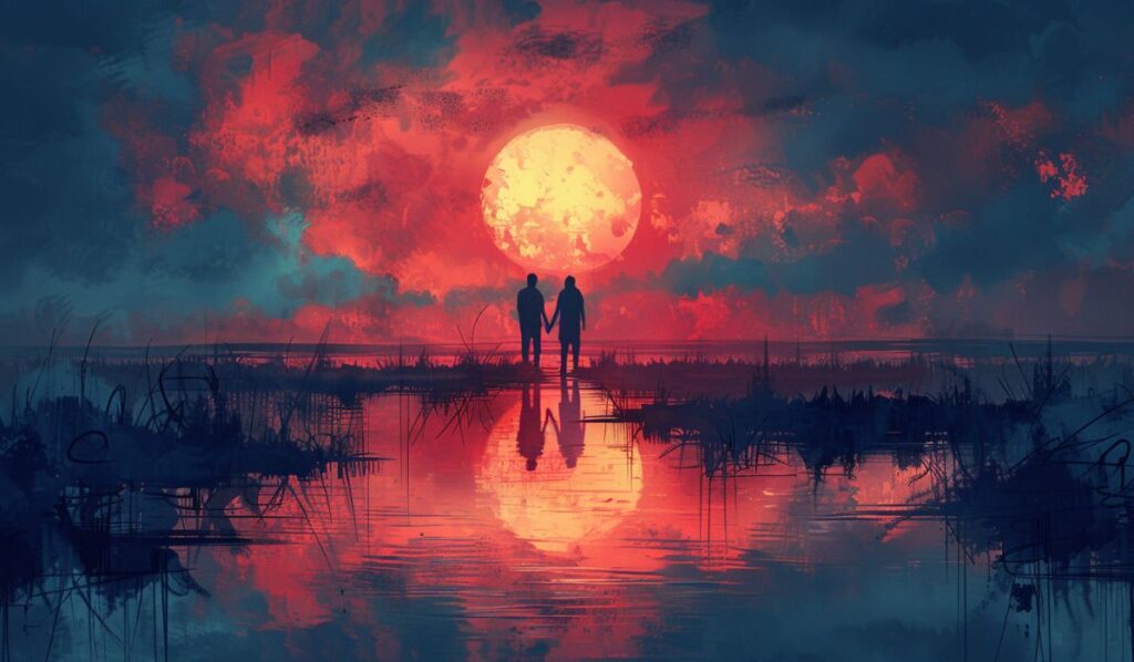 sun-Quincunx-pluto-couple-illustration