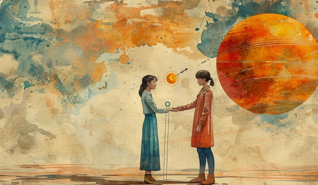 sun-Quincunx-saturn-couple-illustration