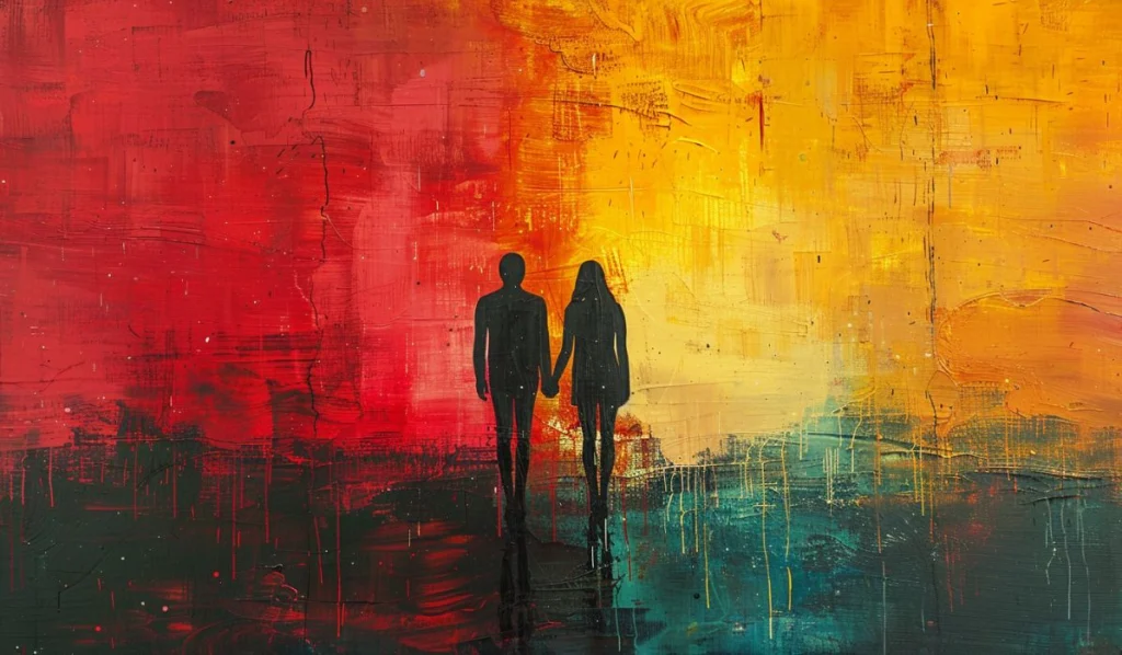 sun-Quincunx-south-node-couple-illustration
