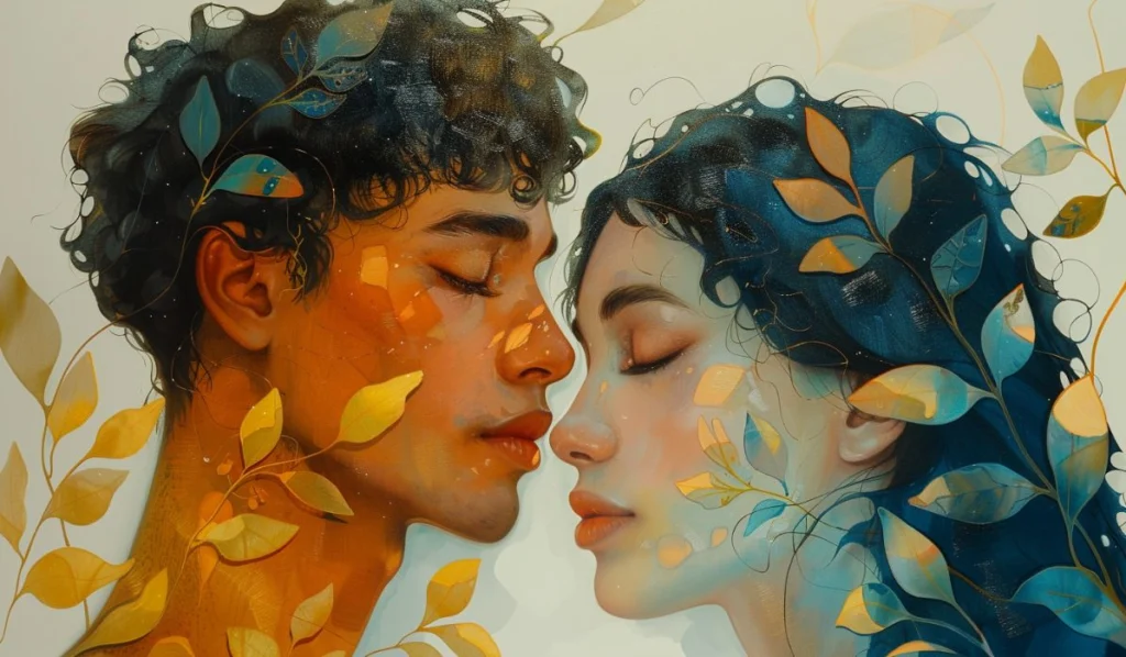 sun-sextile-north-node-couple-illustration