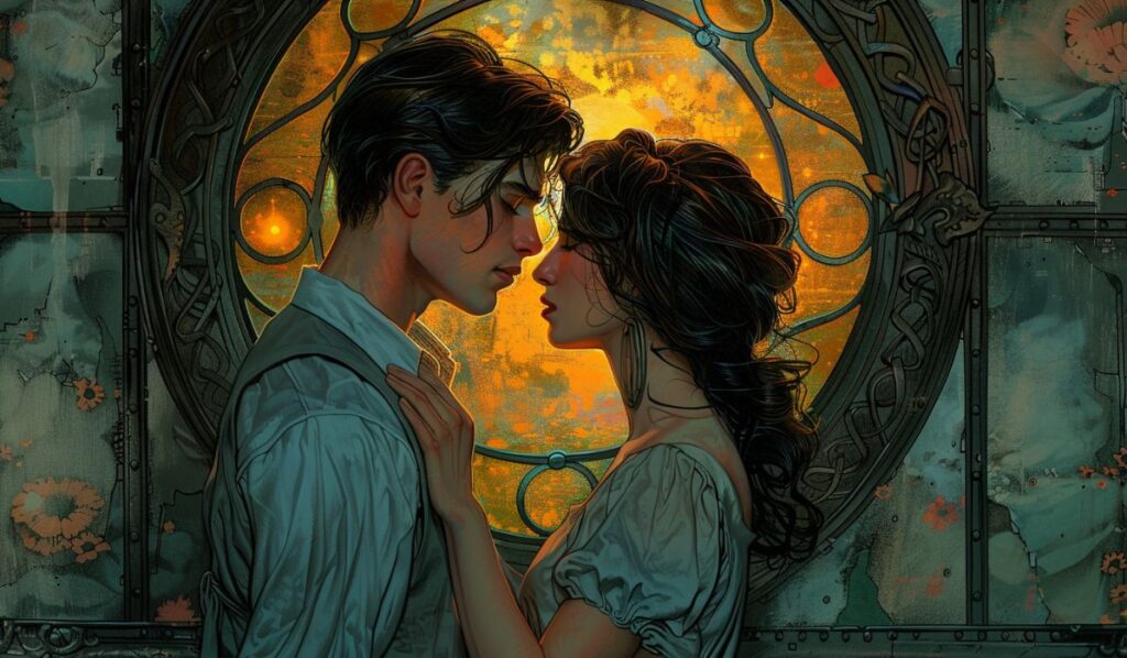 sun-trine-chiron-couple-illustration