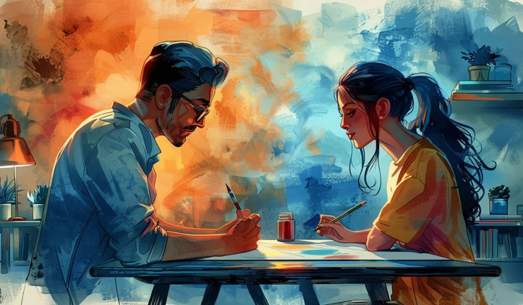 sun-trine-lilith-couple-illustration