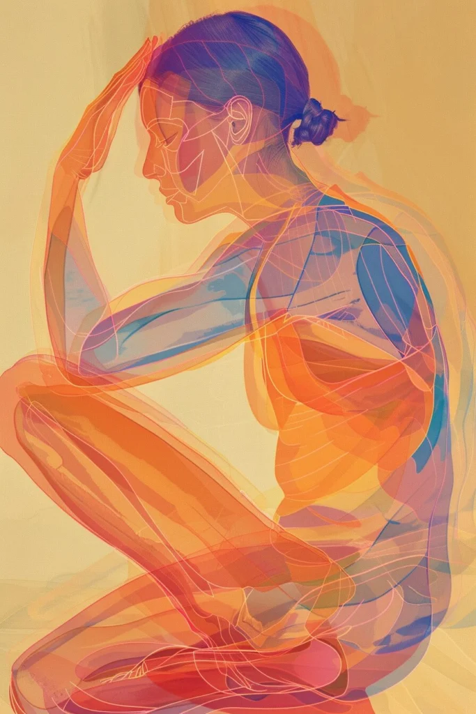 An_illustration_of_a_person_in_a_yoga_pose_with_relaxed_muscles