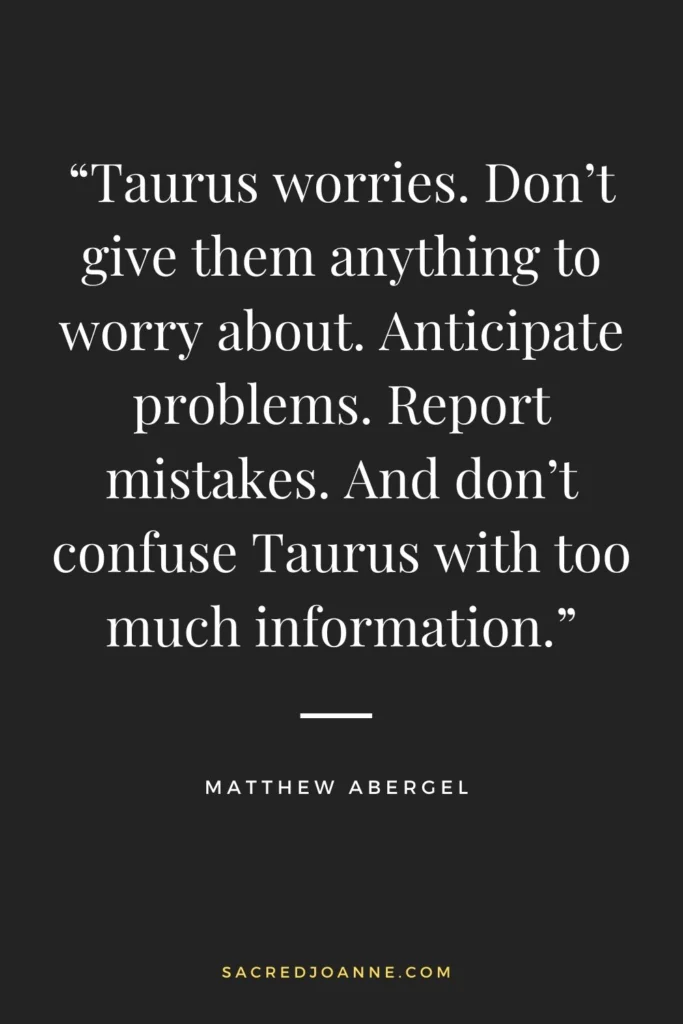 Keeping Taurus Stress-Free
