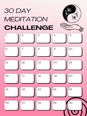 30 Day Meditation Challenge US Letter