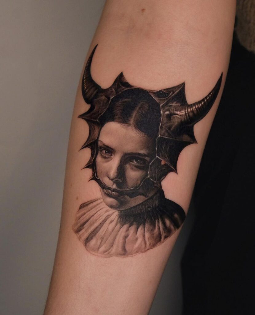 demonic-portrait-tattoo