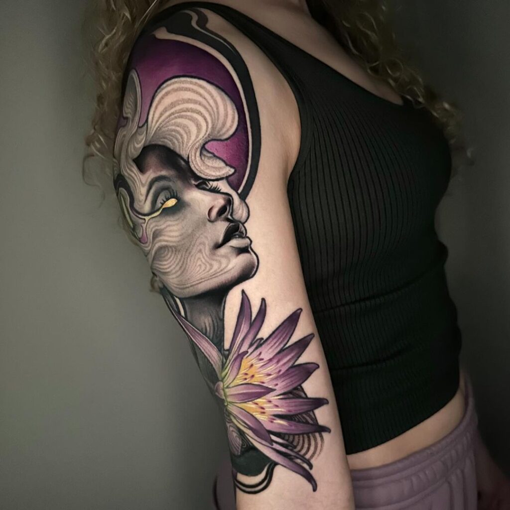 ethereal-woman-and-flower-tattoo