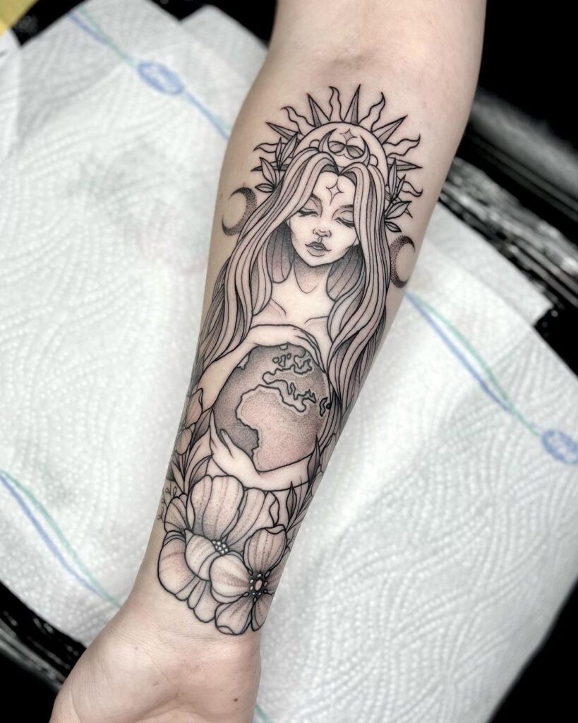 goddess-earth-tattoo