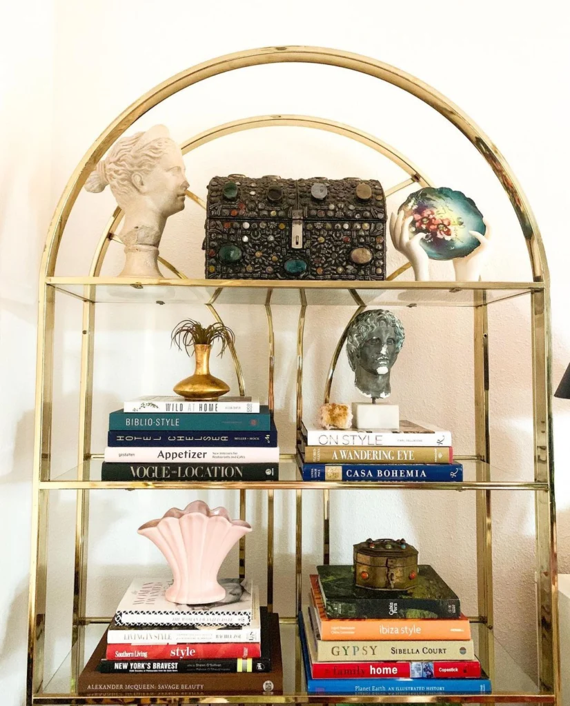 vintage-maximalist-shelf-eclectic-decor-books