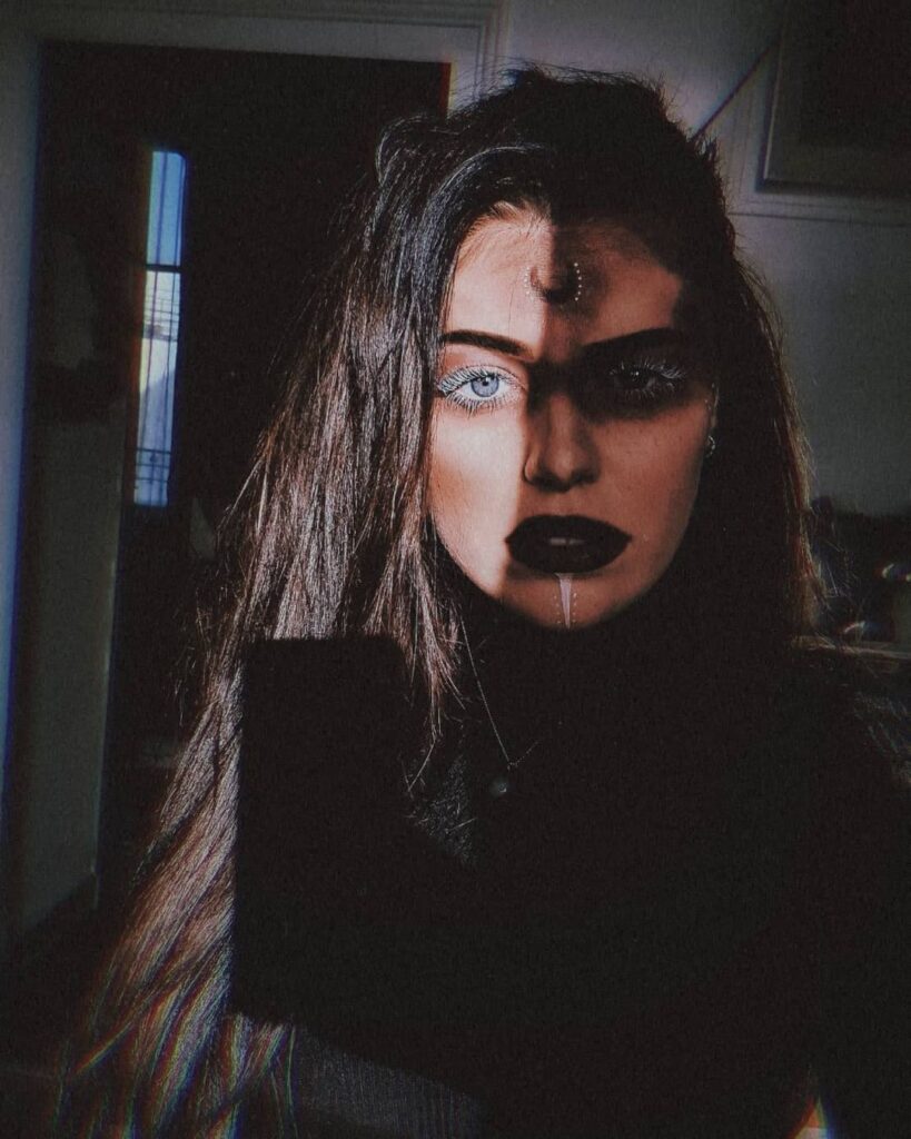 mysterious-witch-makeup-dark-lips-shadow-contrast