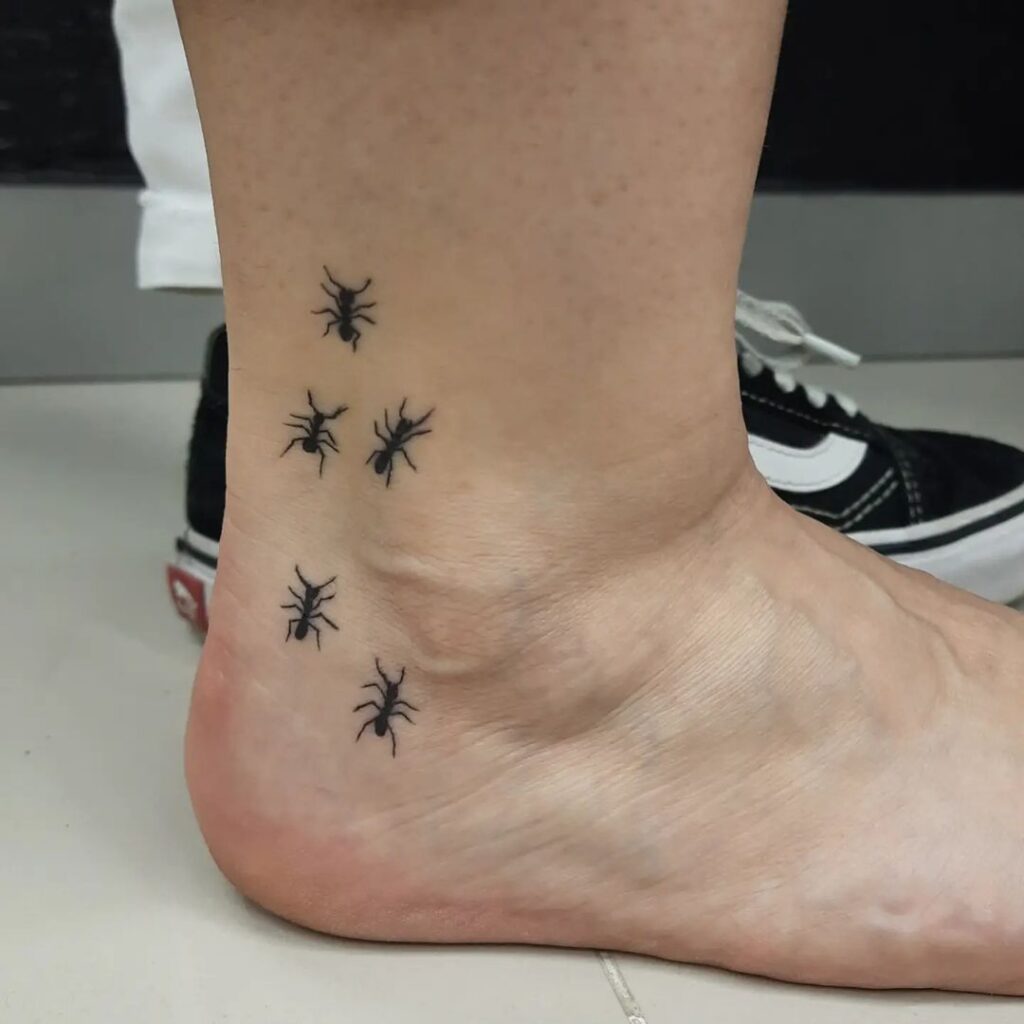 ant-trail-ankle-tattoo