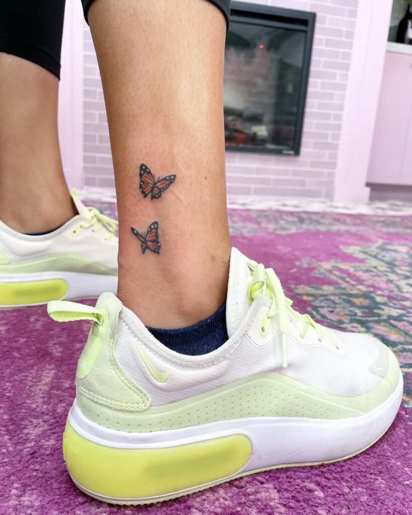 butterfly-pair-ankle-tattoo