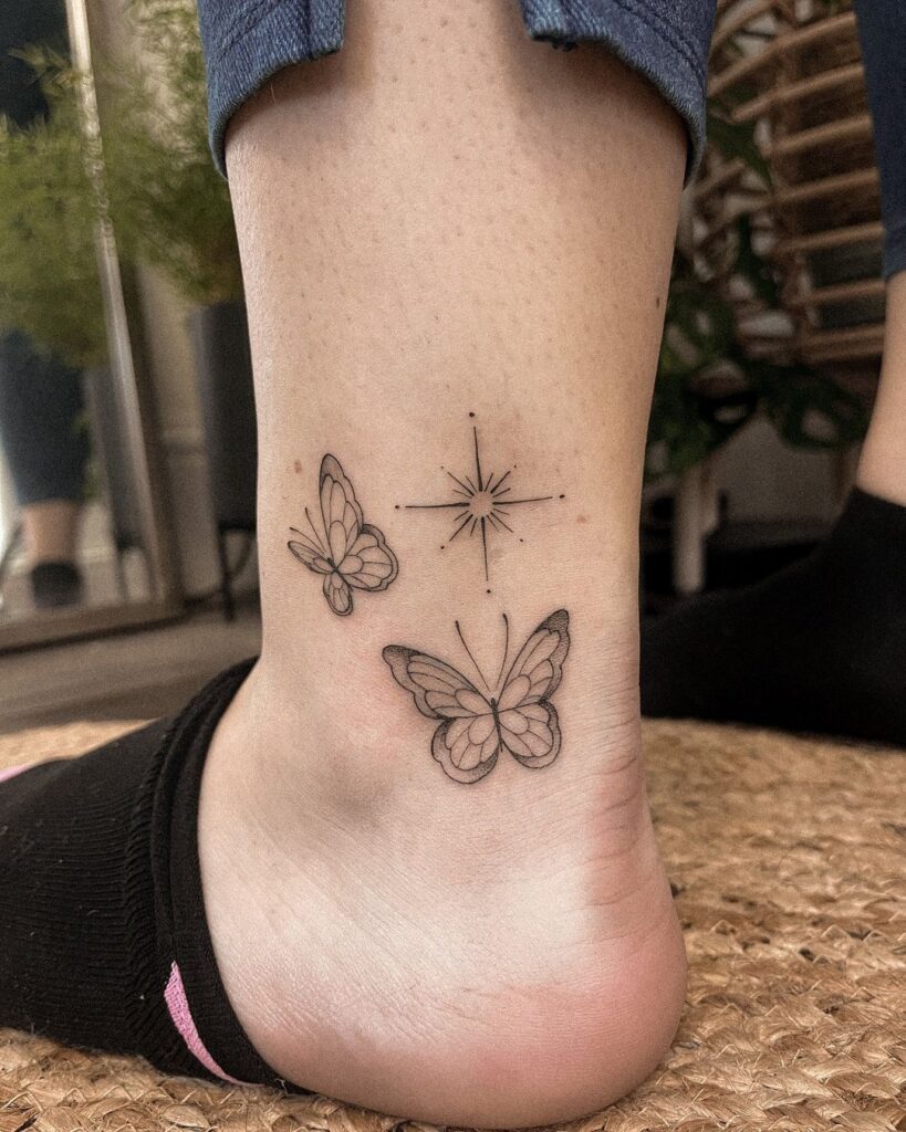 butterfly-star-ankle-tattoo