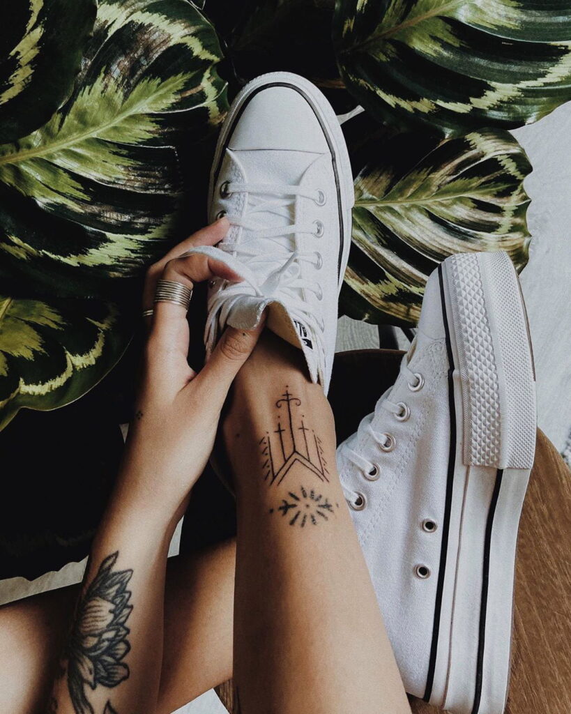 geometric-symbol-ankle-tattoo