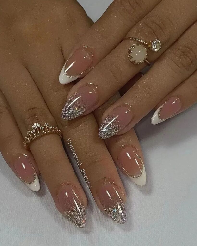 glitter-french-tip-nail-design