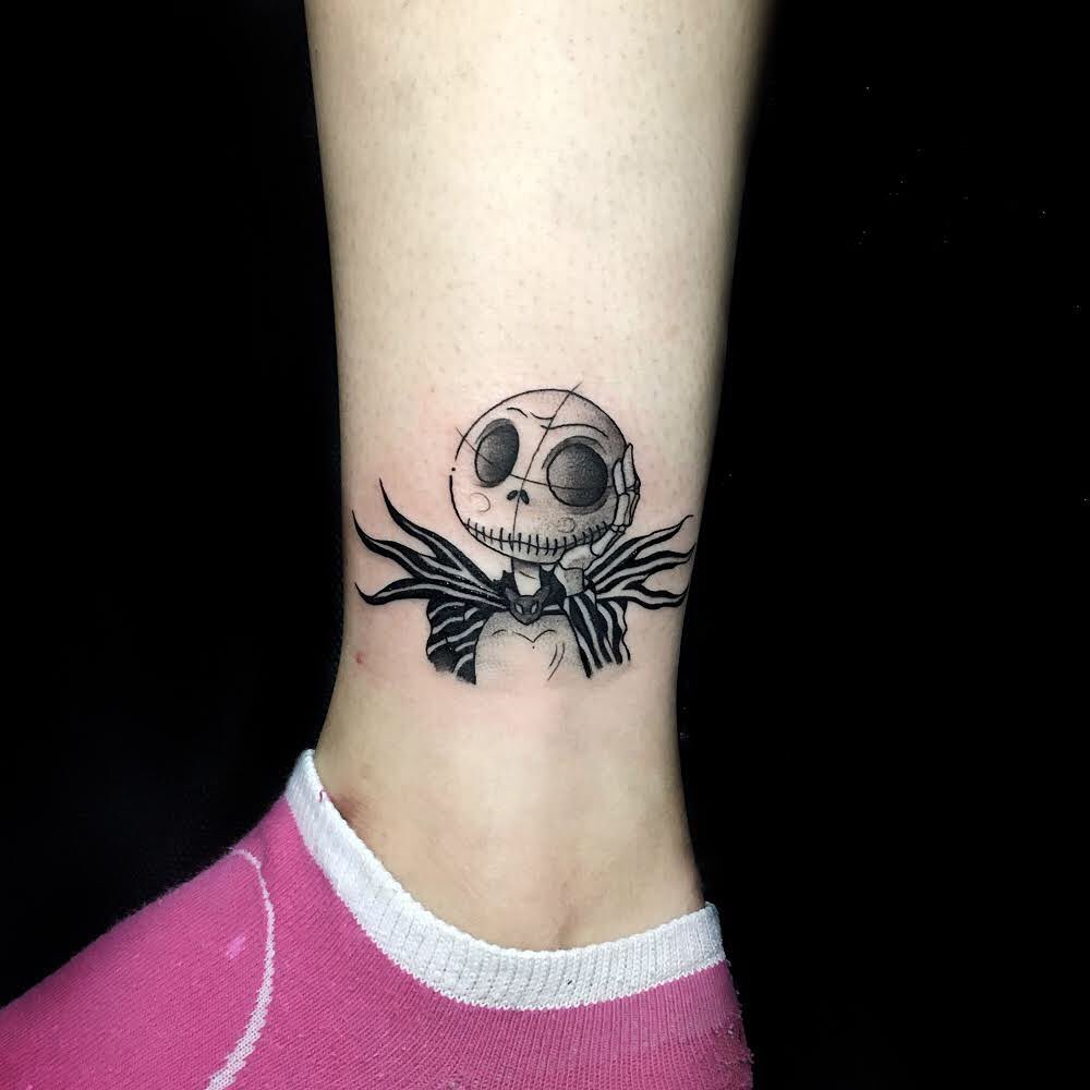 jack-skellington-ankle-tattoo