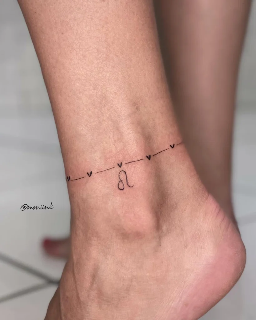 minimal-heart-initial-ankle-tattoo