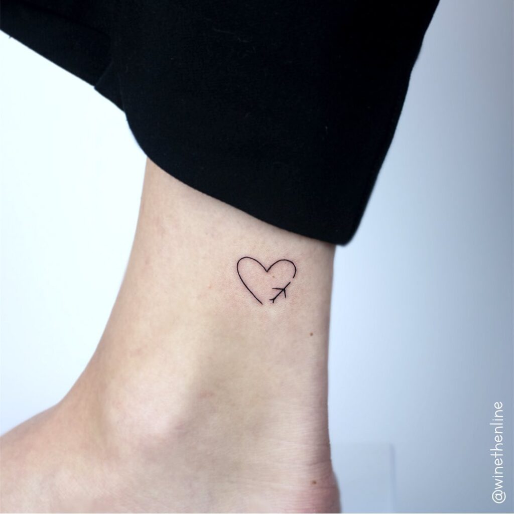 minimal-travel-heart-tattoo