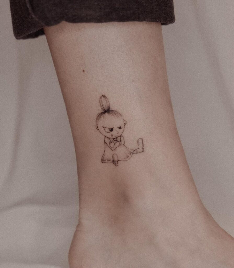 playful-cartoon-ankle-tattoo