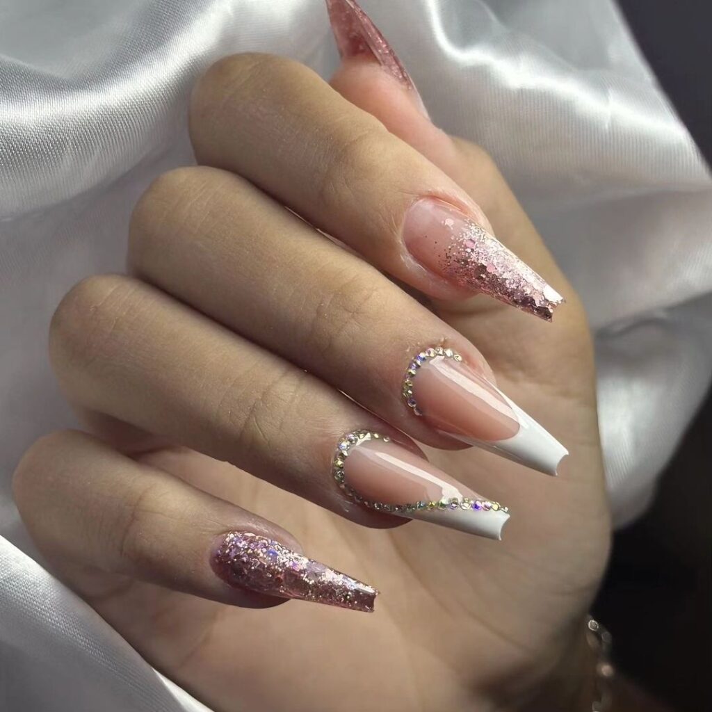 rose-gold-and-rhinestone-nail-design