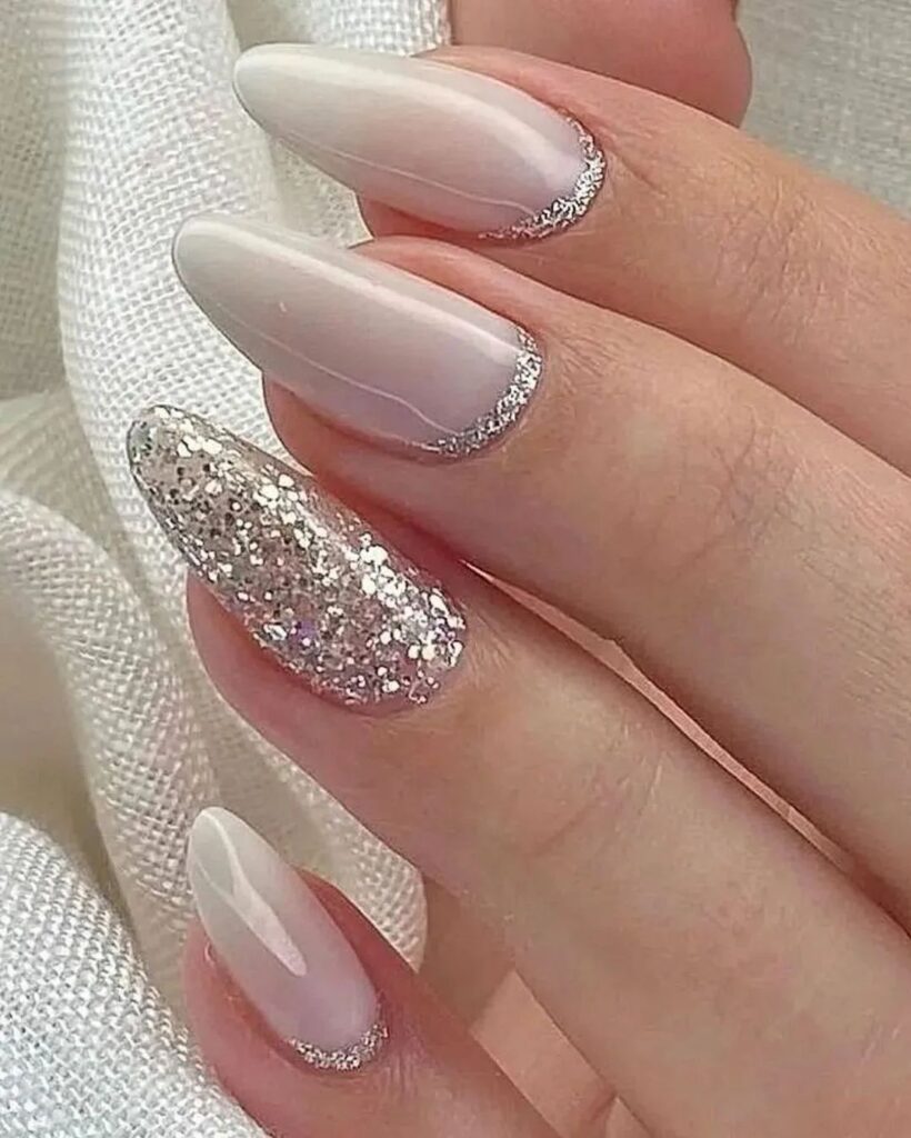 white-and-silver-elegant-nail-design