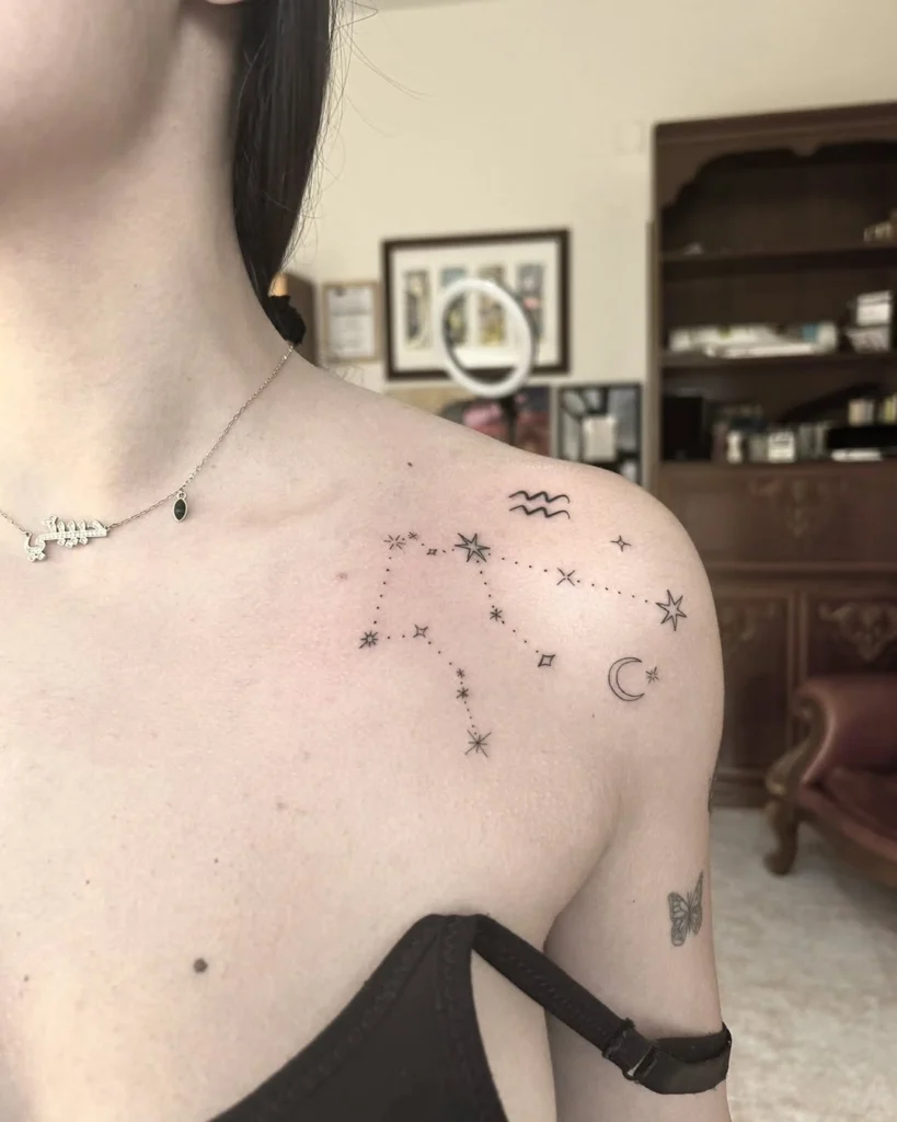 aquarius-constellation-shoulder-tattoo