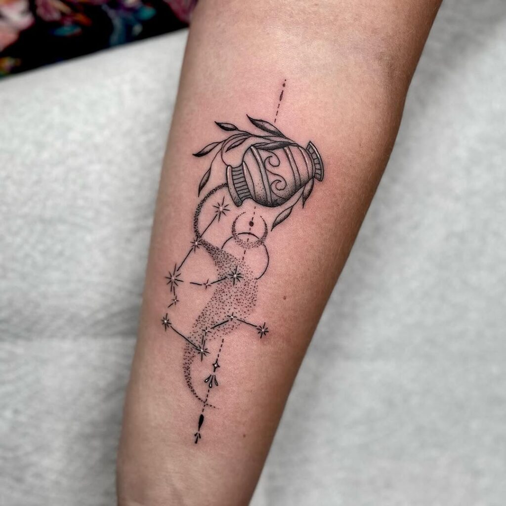 aquarius-vase-and-constellation-tattoo