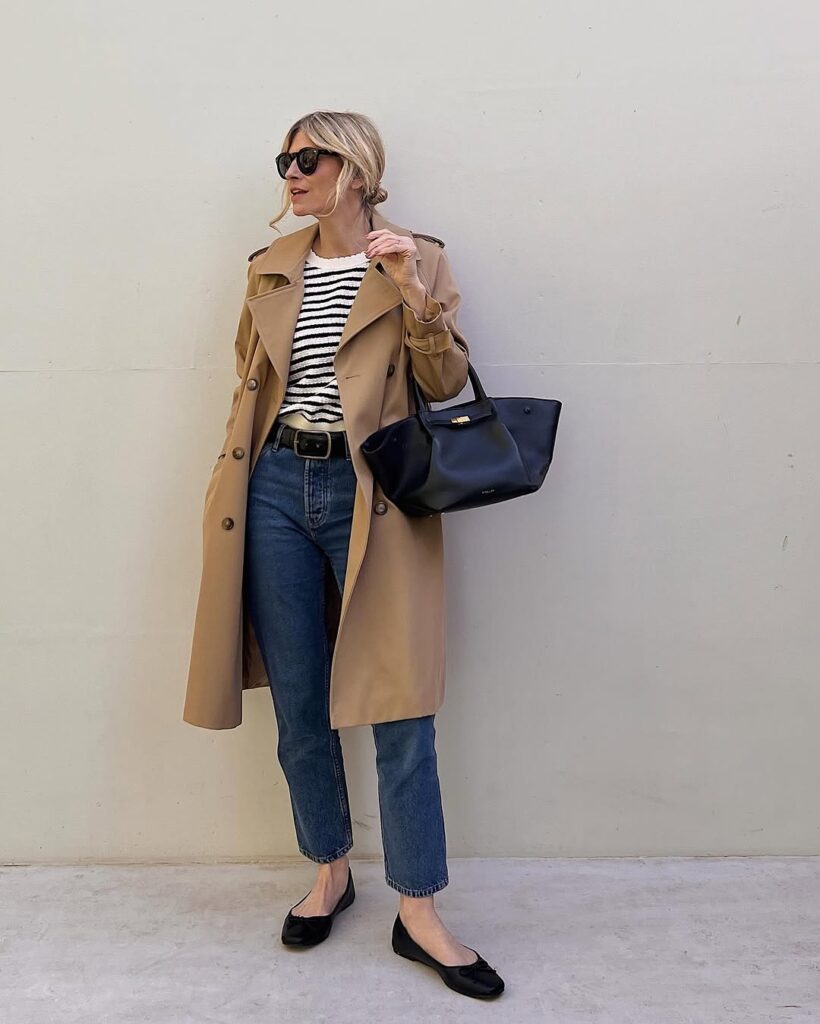 beige-trench-coat-striped-shirt-jeans-look