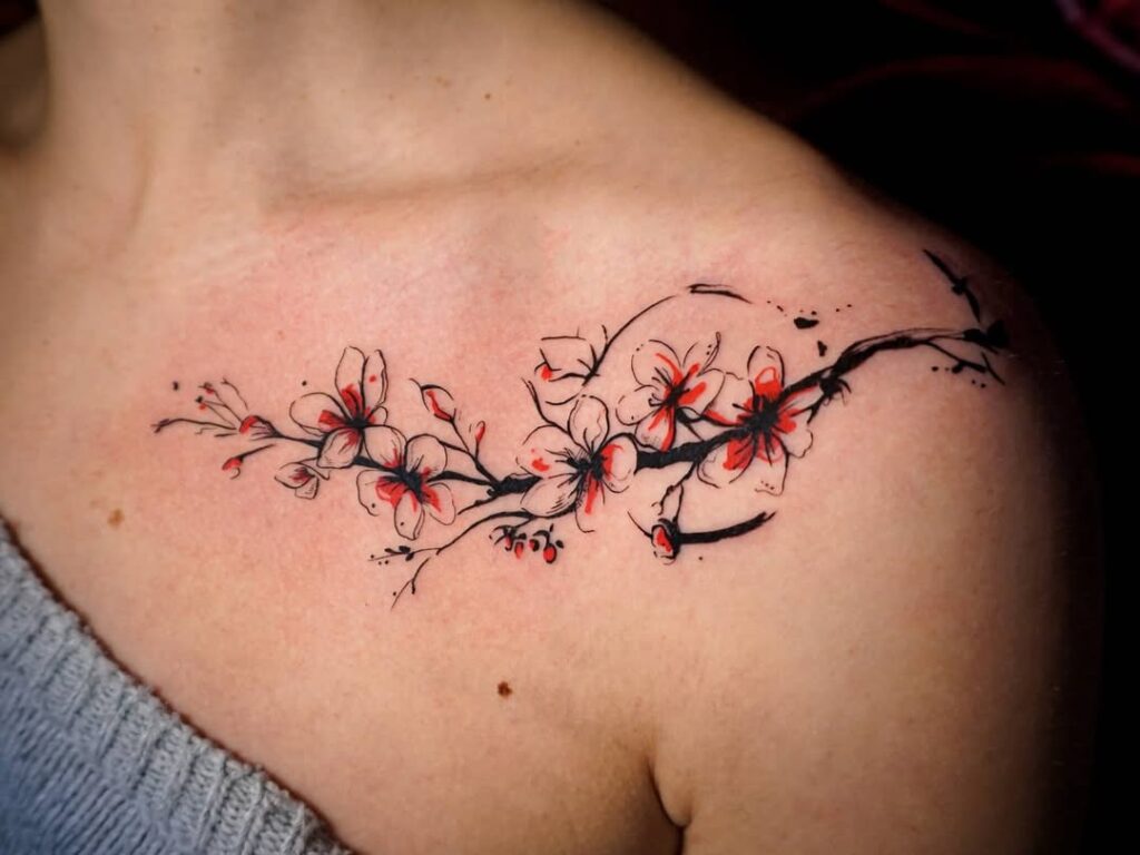 cherry-blossom-collarbone-tattoo