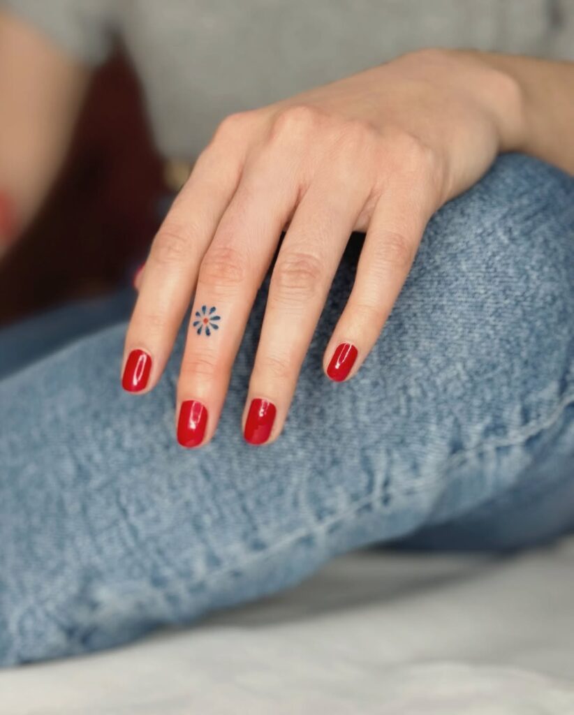 colorful-mandala-inspired-finger-tattoo