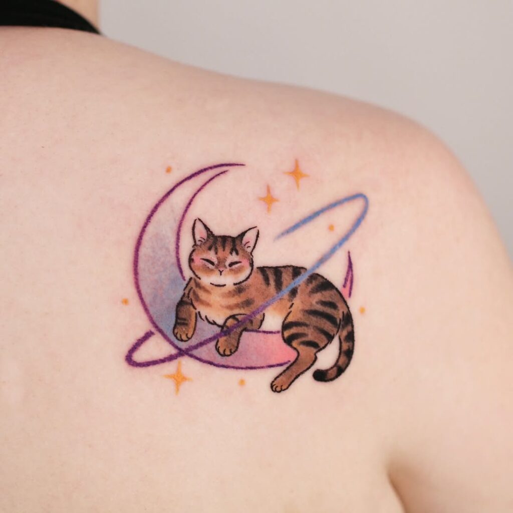 cosmic-tabby-cat-back-tattoo