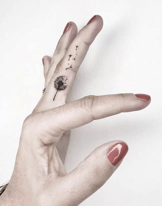 dandelion-finger-tattoo