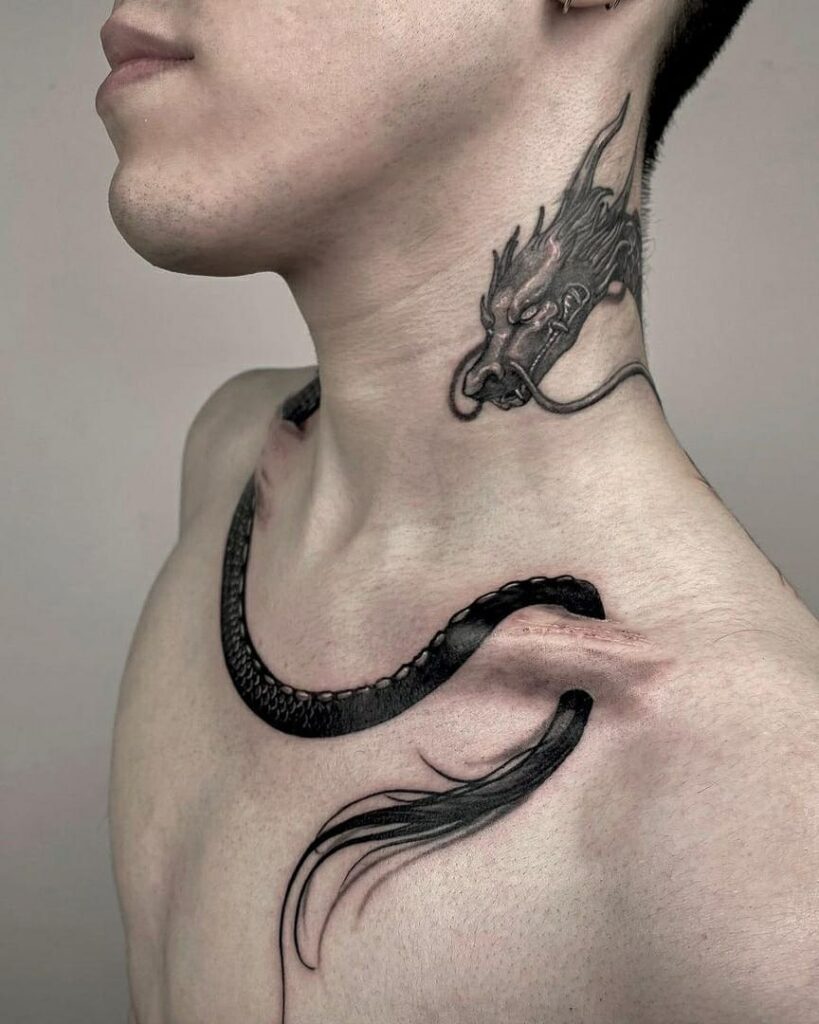 dragon-collarbone-tattoo