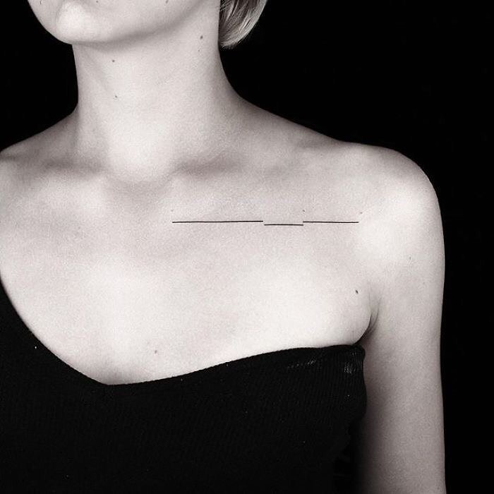 minimalist-line-collarbone-tattoo